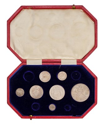 Lot 61 - Edward VII, Matt Proof Set 1902, partially...