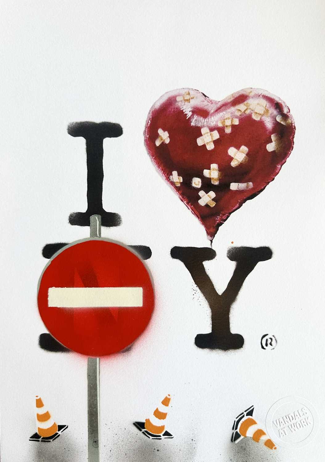 Lot 39 - Vandals at Work (Contemporary) "I Love York,...