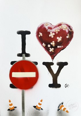 Lot 39 - Vandals at Work (Contemporary) "I Love York,...
