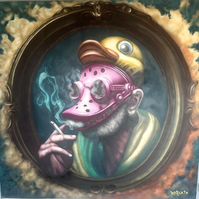 Lot 40 - REPLETE (Contemporary) "Duck & Croc" Signed,...