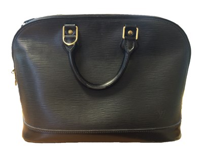 Lot 1107 - Louis Vuitton Black Epi Alma PM Leather Bag...