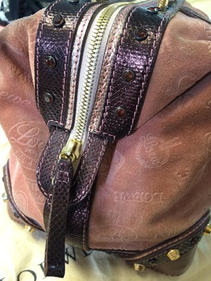 Lot Loewe Suede 160 Aniversario Fiel A La Piel Bag,...