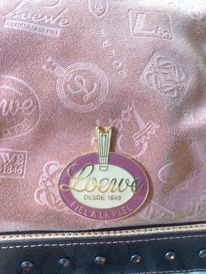 Lot Loewe Suede 160 Aniversario Fiel A La Piel Bag,...