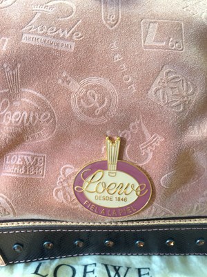 Lot Loewe Suede 160 Aniversario Fiel A La Piel Bag,...