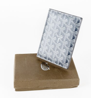 Lot Goyard Grey Leather Richelieu Wallet, 14cm by...