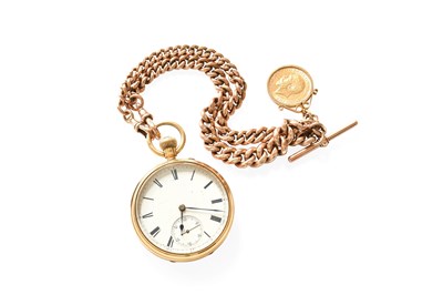 Lot 278 - An 18 Carat Gold Open Faced Pocket Watch,...