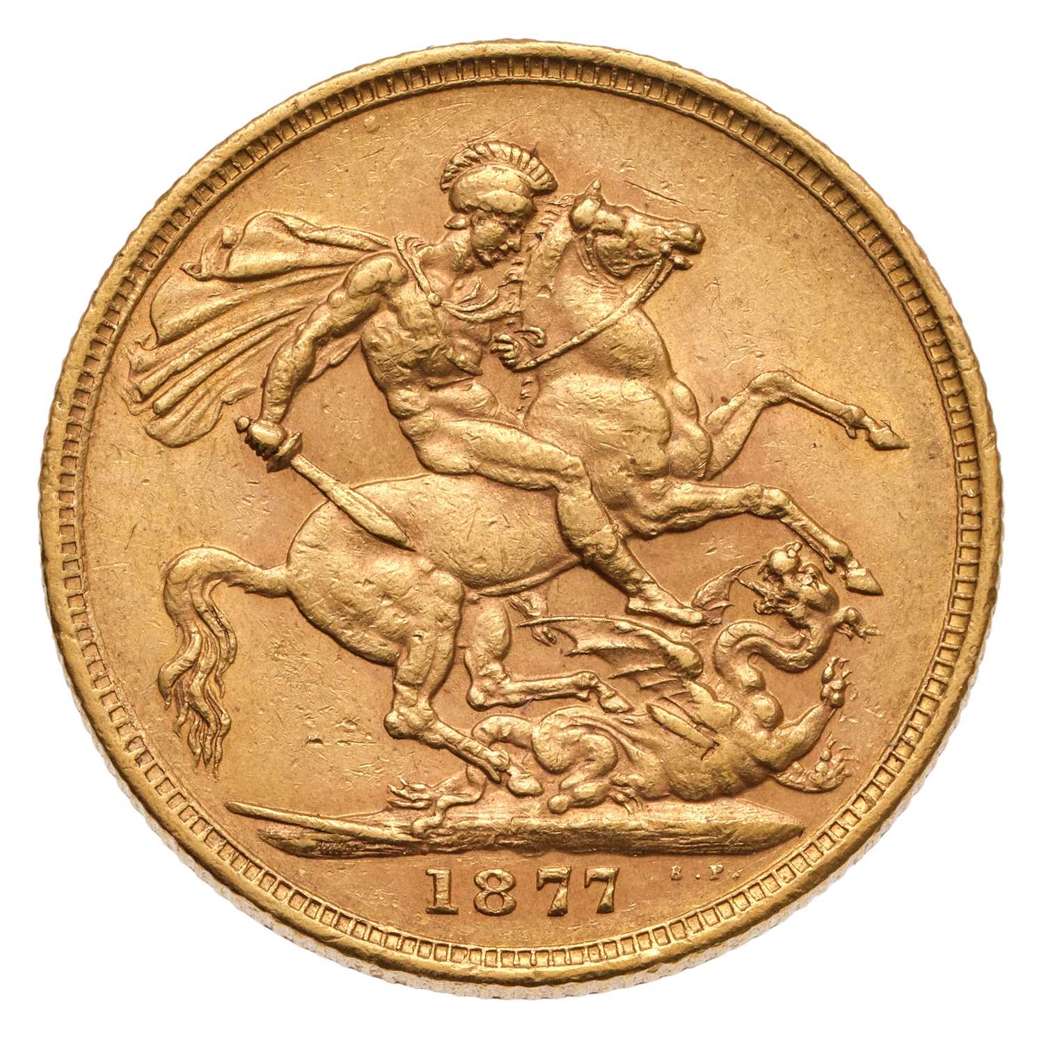 Lot 142 - Victoria, Sovereign 1877M, Melbourne Mint, St....