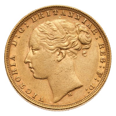 Lot 142 - Victoria, Sovereign 1877M, Melbourne Mint, St....