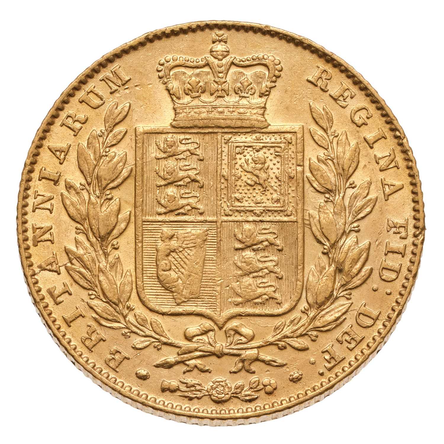 Lot 135 - Victoria, Sovereign 1845, (Marsh 28, S.3852),...