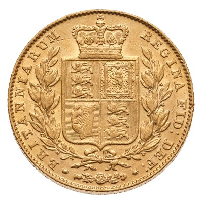 Lot 135 - Victoria, Sovereign 1845, (Marsh 28, S.3852),...