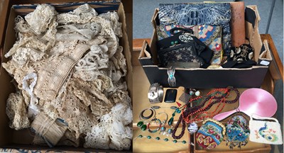 Lot 1133 - Assorted 20th Century Costume Accessories and...