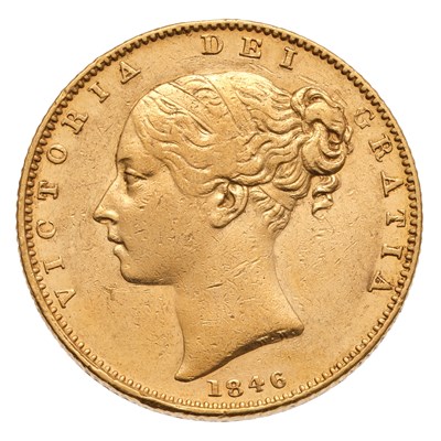 Lot 136 - Victoria, Sovereign 1846, (Marsh 29, S.3852),...