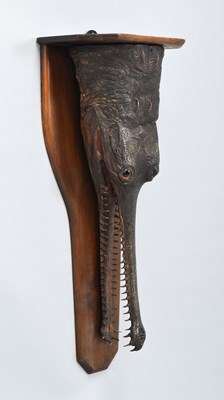 Lot 80 - Taxidermy: A Late Victorian Gharial Crocodile...