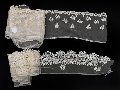 Lot 2048 - Late 19th Century Honiton Lace Flounce with...