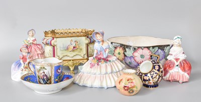 Lot 189 - Four Royal Doulton Figures, "Monica", "Cissie",...