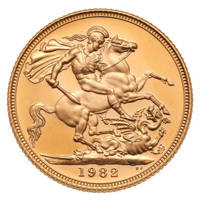 Lot 260 - Elizabeth II, Proof Sovereign 1982;...