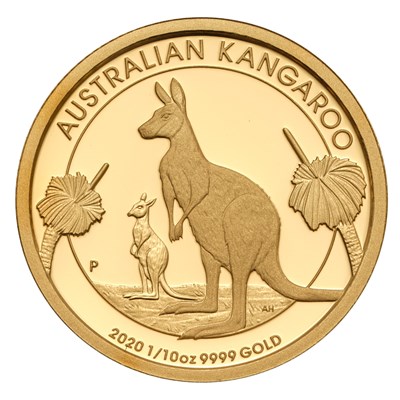 Lot 339 - Australia, 1/10th oz Gold Proof Coin 2020,...