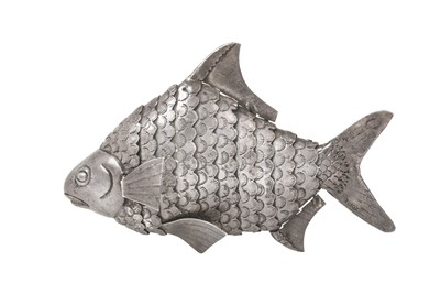 Lot 2127 - A Silver Model of a Fish