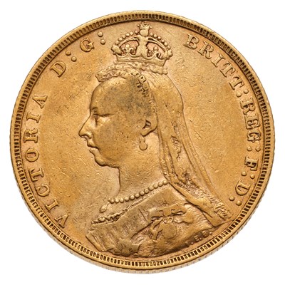 Lot 153 - Victoria, Sovereign 1891; good fine