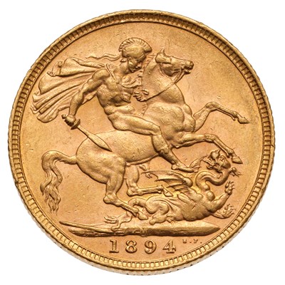 Lot 160 - Victoria, Sovereign 1894M, Melbourne Mint;...