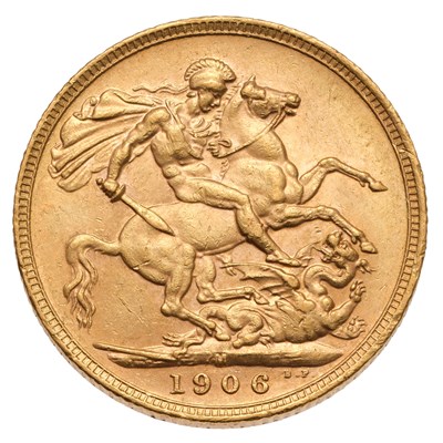 Lot 184 - Edward VII, Sovereign 1906M, Melbourne Mint;...