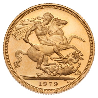 Lot 250 - Elizabeth II, Proof Sovereign 1979; about...