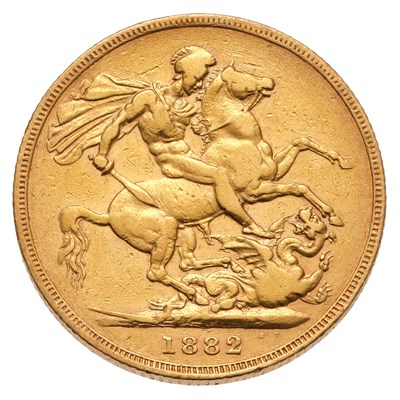 Lot 145 - Victoria, Sovereign 1882M, Melbourne Mint;...