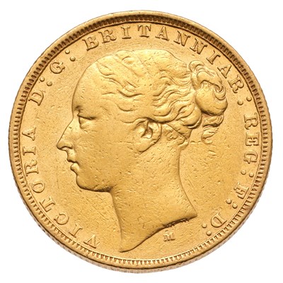 Lot 145 - Victoria, Sovereign 1882M, Melbourne Mint;...