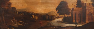 Lot 310 - After Jan Wyck (1645-1702) Dutch Stag Hunt in...