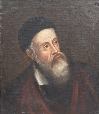Lot 121 - After Titian Head and shoulders self portrait...