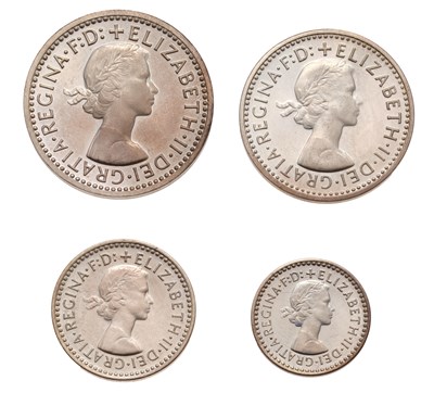 Lot 80 - Elizabeth II, Maundy Set 1974; 4 coin set...
