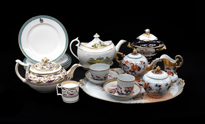 Lot 354 - An English Ironstone China Cabaret Set, with...