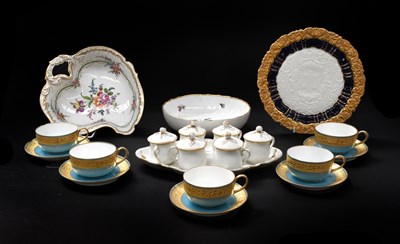 Lot 352 - A Meissen Porcelain Dish, moulded with scrolls...