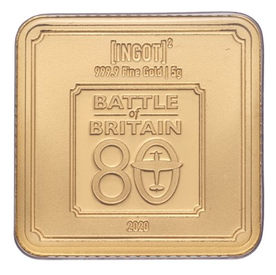 Lot 321 - Battle of Britain Gold Ingot 2020, issued by...
