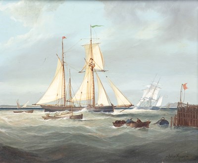 Lot 454 - Arthur Mason (20th Century) Shipping off a...
