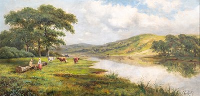 Lot 398 - George Vicat Cole RA (1833-1893) River...