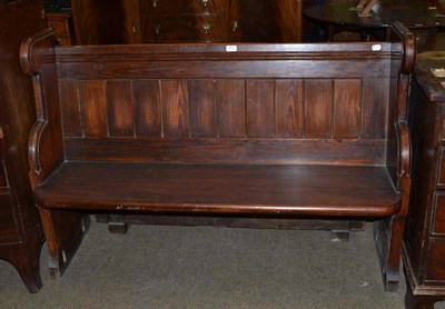 Lot 521 - Victorian pine pew