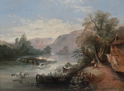 Lot 114 - British School (19th Century) Fishing off the...