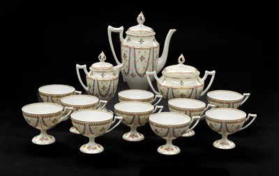 Lot 357 - A Haviland Limoges Porcelain Coffee Set,...
