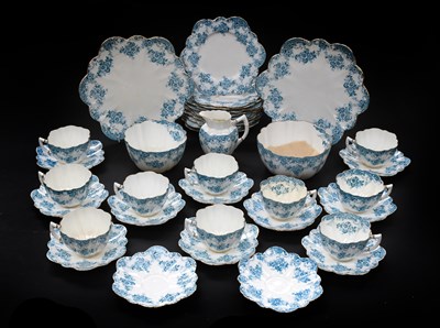Lot 345 - An Edwardian Porcelain Teaset "The Paragon...