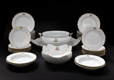 Lot 372 - A Meissen Porcelain Dinner Service, 19th...