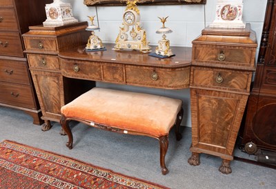Lot 489 - A Regency Mahogany Pedestal Sideboard, with...