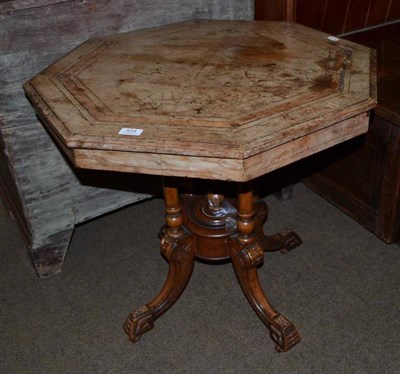 Lot 524 - A Victorian occasional table (a.f.)