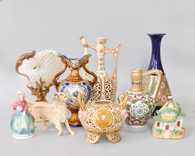 Lot 181 - Decorative Ceramics, including Zsolnay Peck...