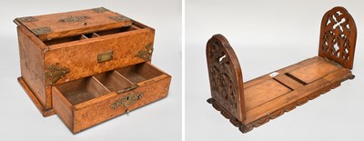Lot 225 - A Victorian Burr Walnut Jewellery Casket, with...