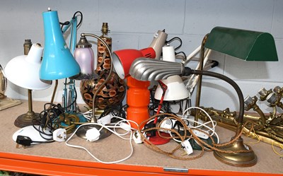 Lot 318 - Twelve Assorted Table Lamps, including a...