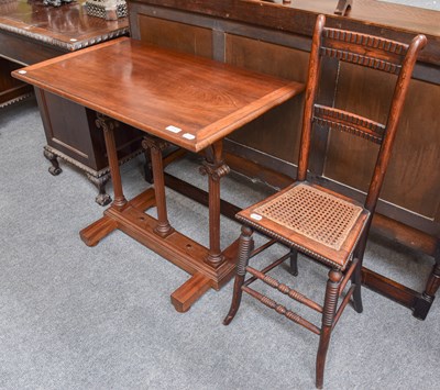Lot 516 - A Victorian Rose Wood Cane Seated Correction...
