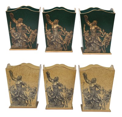 Lot 16 - Three Wastepaper Bins, of square sectional...