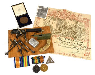 Lot 1 - A First World War Pair, comprising British War...
