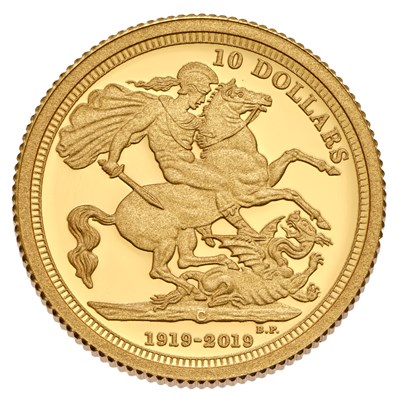 Lot 353 - Canada, Gold Proof Ten Dollars 2019, 100th...